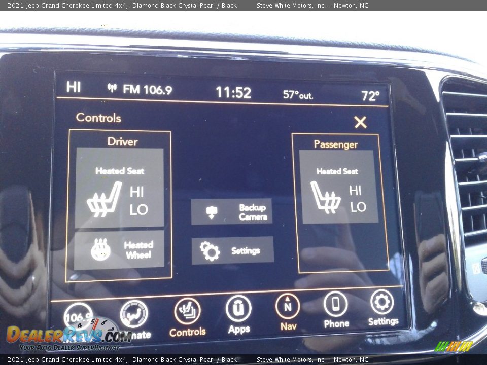 2021 Jeep Grand Cherokee Limited 4x4 Diamond Black Crystal Pearl / Black Photo #25