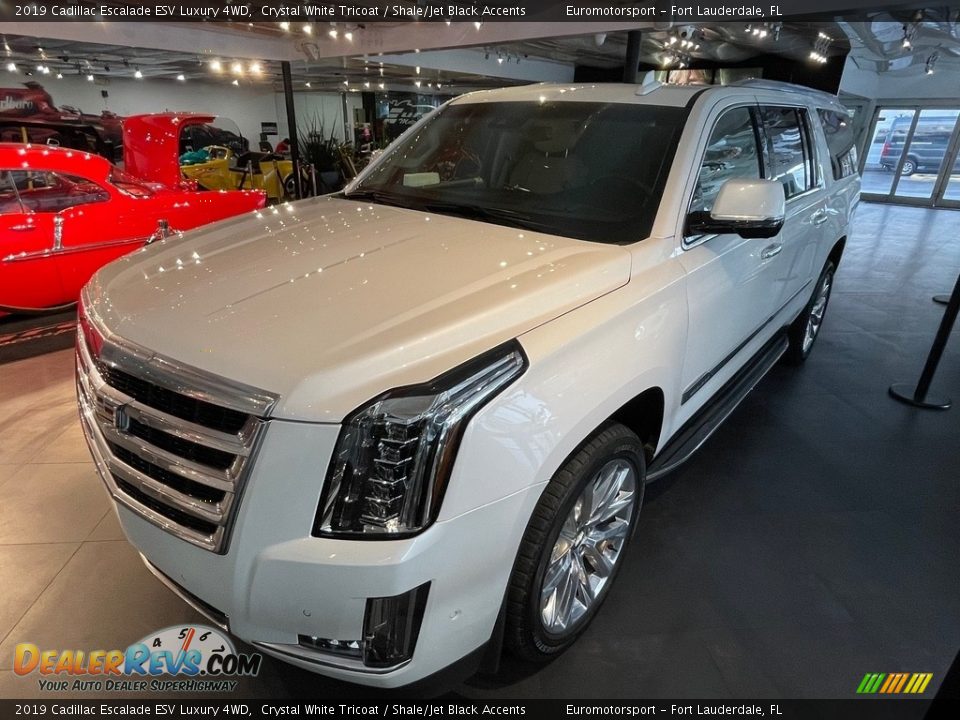 2019 Cadillac Escalade ESV Luxury 4WD Crystal White Tricoat / Shale/Jet Black Accents Photo #17