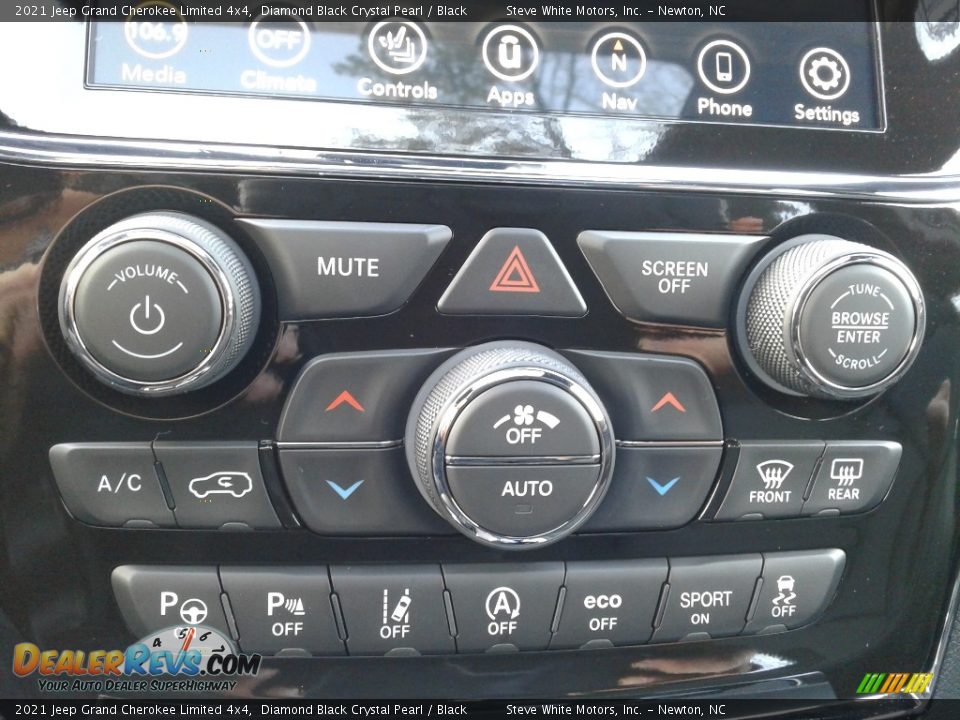 2021 Jeep Grand Cherokee Limited 4x4 Diamond Black Crystal Pearl / Black Photo #27