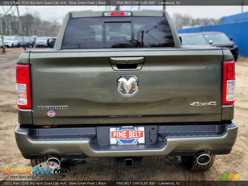 2021 Ram 1500 Big Horn Quad Cab 4x4 Olive Green Pearl / Black Photo #7
