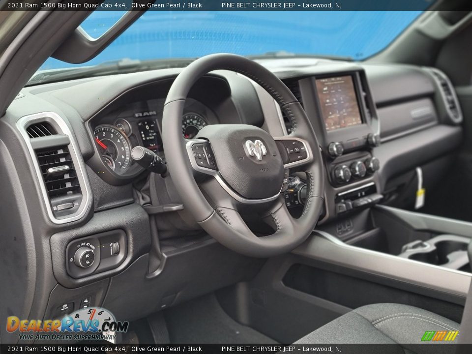 2021 Ram 1500 Big Horn Quad Cab 4x4 Olive Green Pearl / Black Photo #10