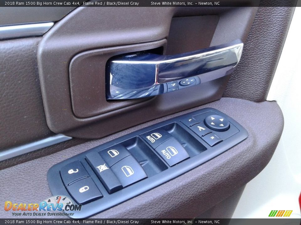 2018 Ram 1500 Big Horn Crew Cab 4x4 Flame Red / Black/Diesel Gray Photo #12