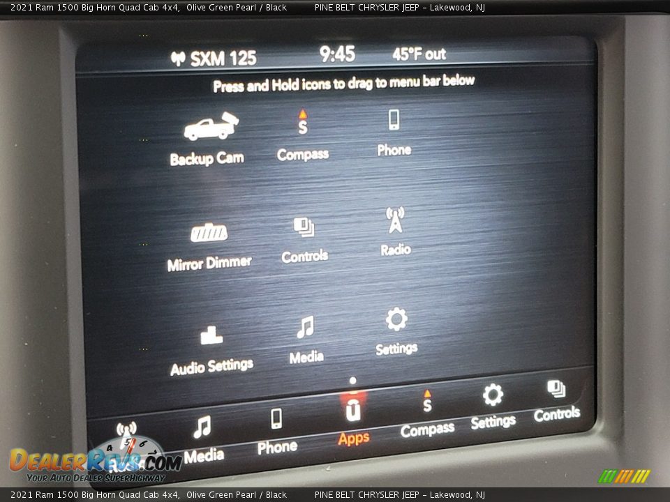 2021 Ram 1500 Big Horn Quad Cab 4x4 Olive Green Pearl / Black Photo #14