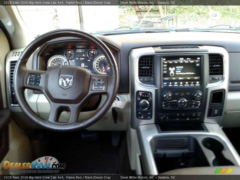2018 Ram 1500 Big Horn Crew Cab 4x4 Flame Red / Black/Diesel Gray Photo #19