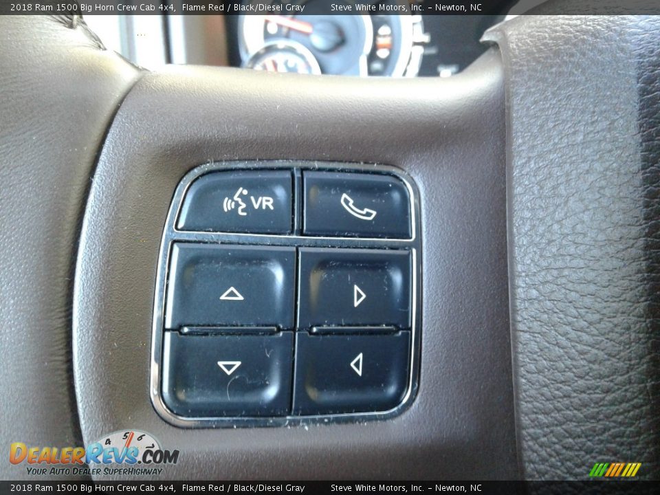 2018 Ram 1500 Big Horn Crew Cab 4x4 Flame Red / Black/Diesel Gray Photo #20