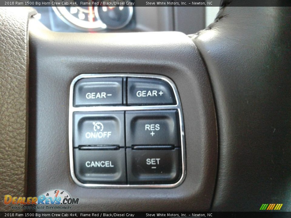 2018 Ram 1500 Big Horn Crew Cab 4x4 Flame Red / Black/Diesel Gray Photo #21