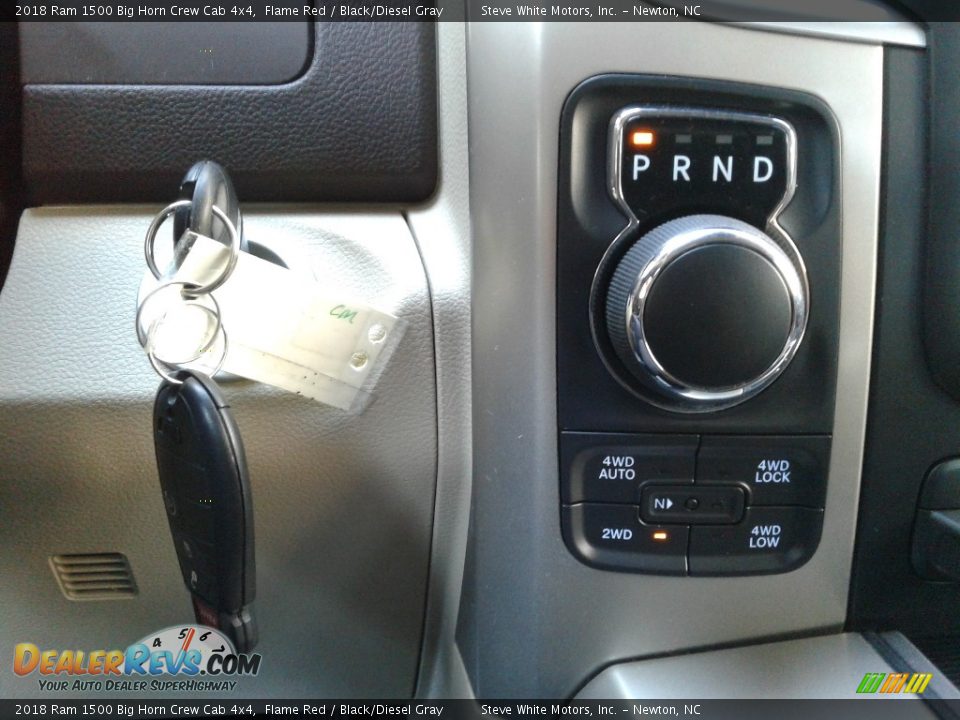 2018 Ram 1500 Big Horn Crew Cab 4x4 Flame Red / Black/Diesel Gray Photo #23