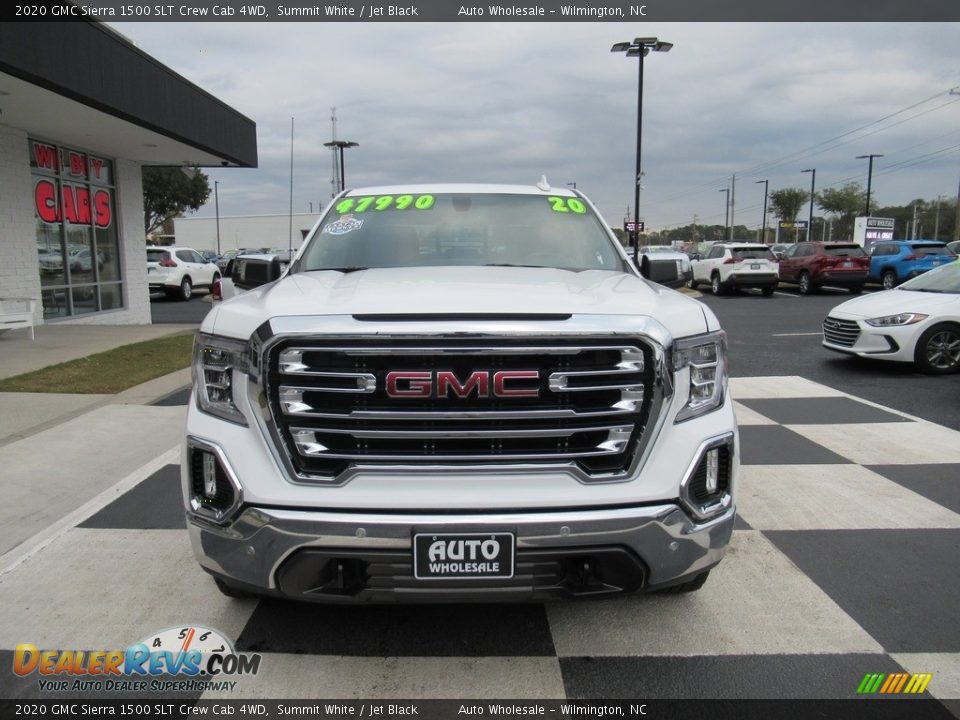 2020 GMC Sierra 1500 SLT Crew Cab 4WD Summit White / Jet Black Photo #2