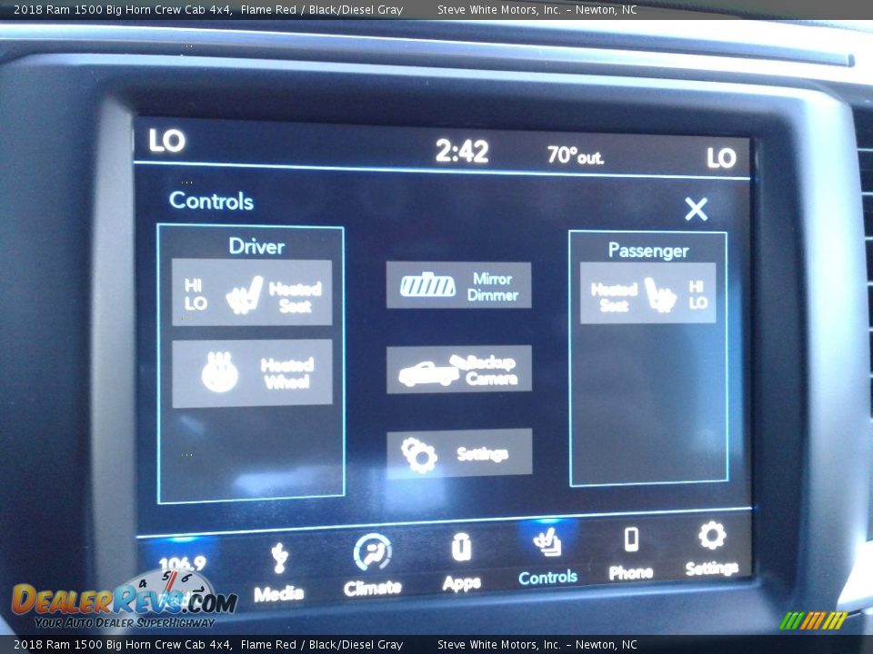 2018 Ram 1500 Big Horn Crew Cab 4x4 Flame Red / Black/Diesel Gray Photo #25