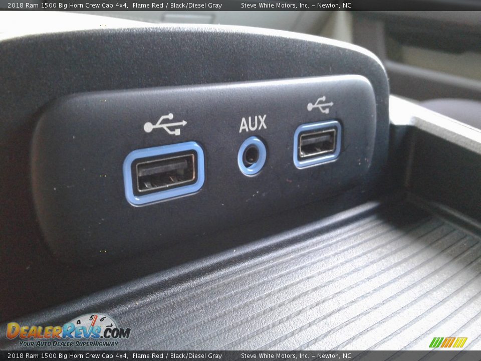 2018 Ram 1500 Big Horn Crew Cab 4x4 Flame Red / Black/Diesel Gray Photo #30