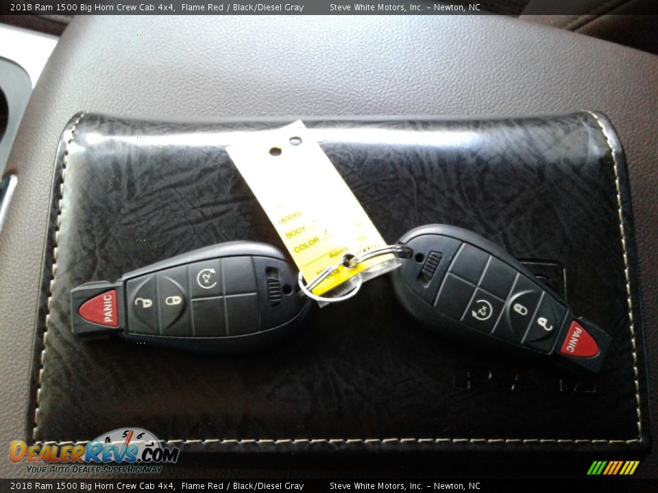 2018 Ram 1500 Big Horn Crew Cab 4x4 Flame Red / Black/Diesel Gray Photo #31