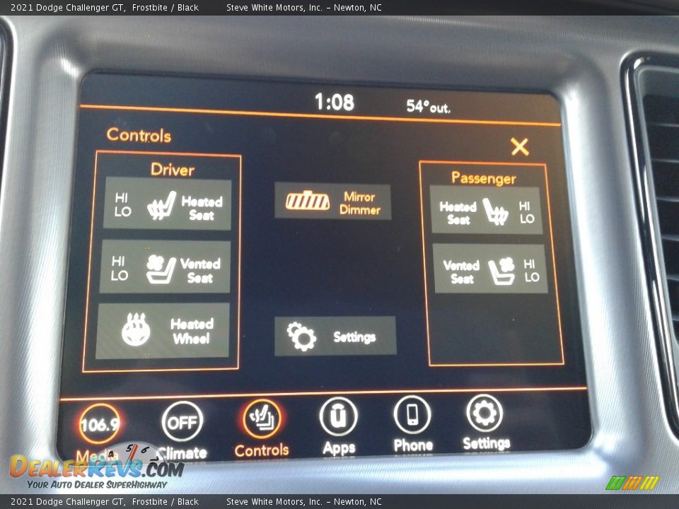 Controls of 2021 Dodge Challenger GT Photo #23