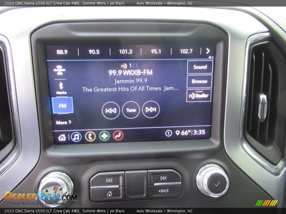 2020 GMC Sierra 1500 SLT Crew Cab 4WD Summit White / Jet Black Photo #16