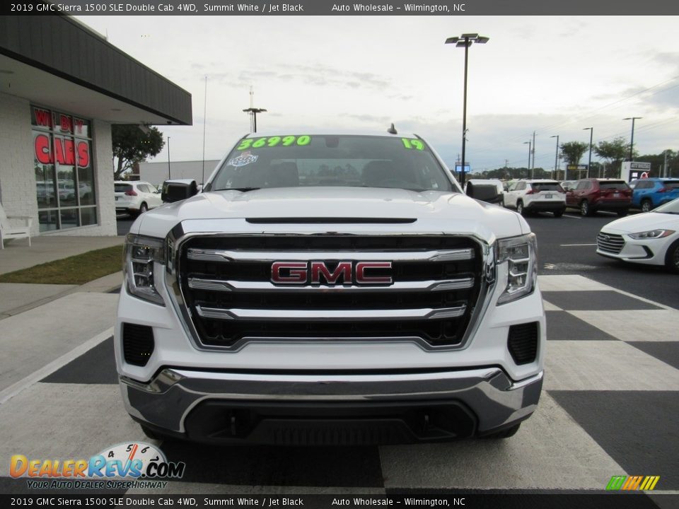 2019 GMC Sierra 1500 SLE Double Cab 4WD Summit White / Jet Black Photo #2