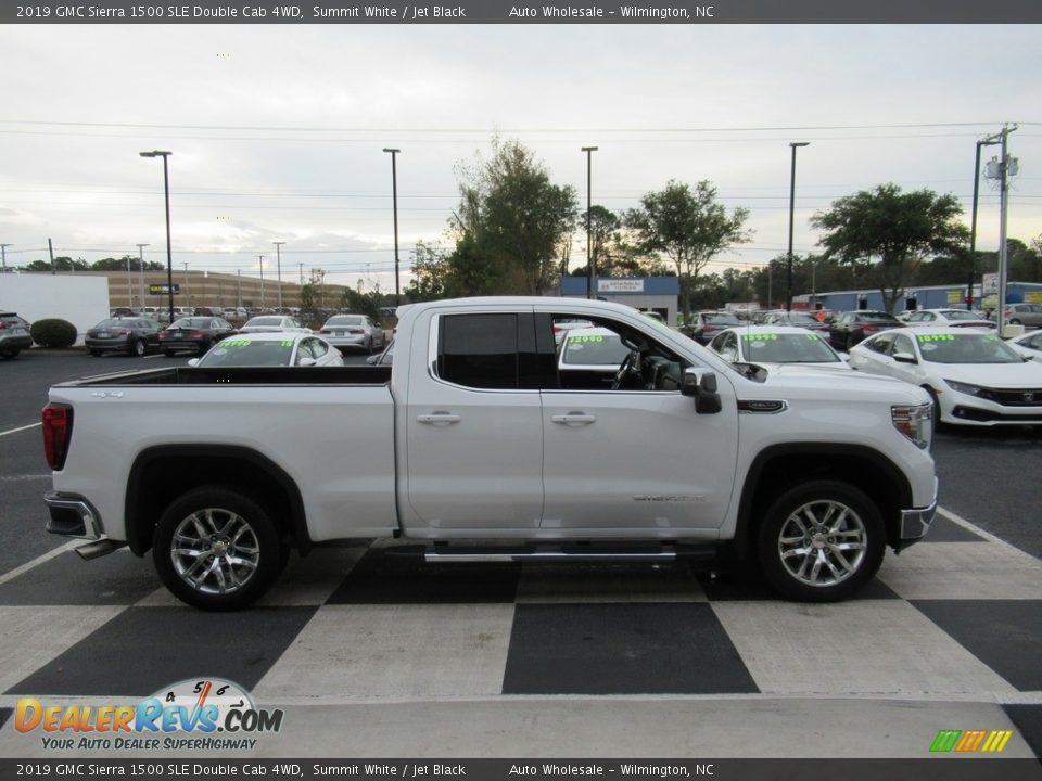 2019 GMC Sierra 1500 SLE Double Cab 4WD Summit White / Jet Black Photo #3