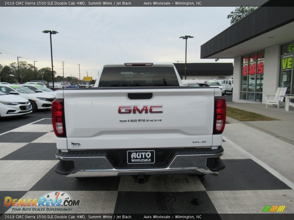 2019 GMC Sierra 1500 SLE Double Cab 4WD Summit White / Jet Black Photo #4