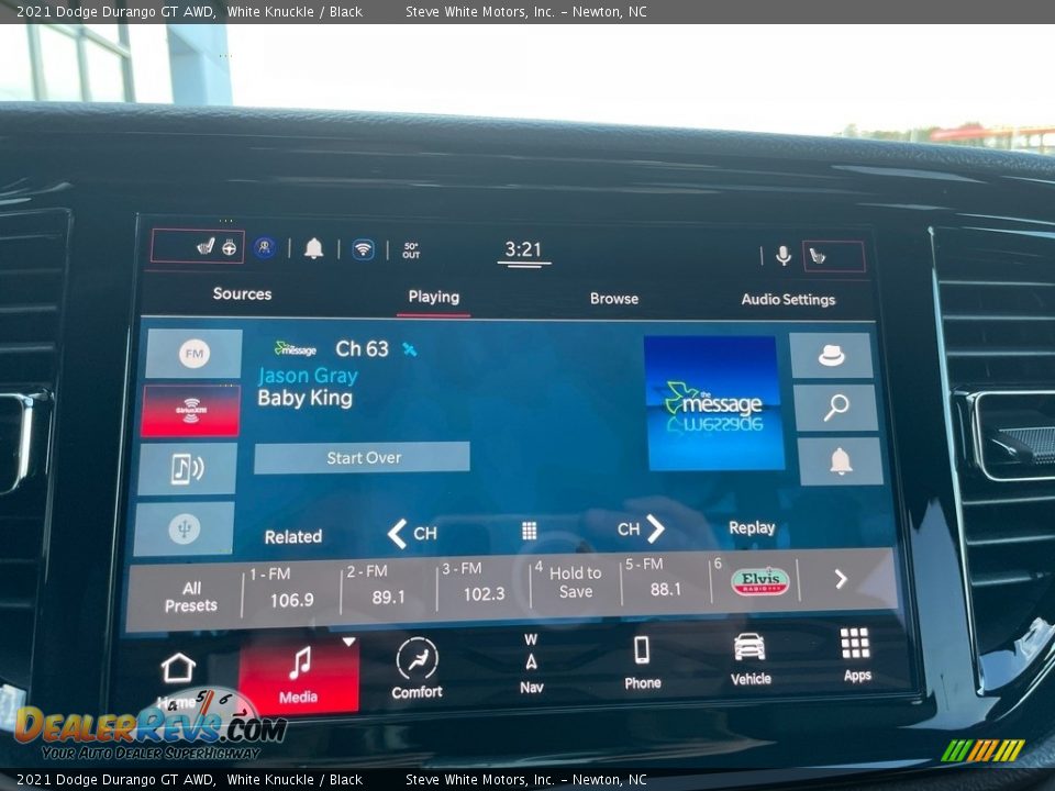 Controls of 2021 Dodge Durango GT AWD Photo #25