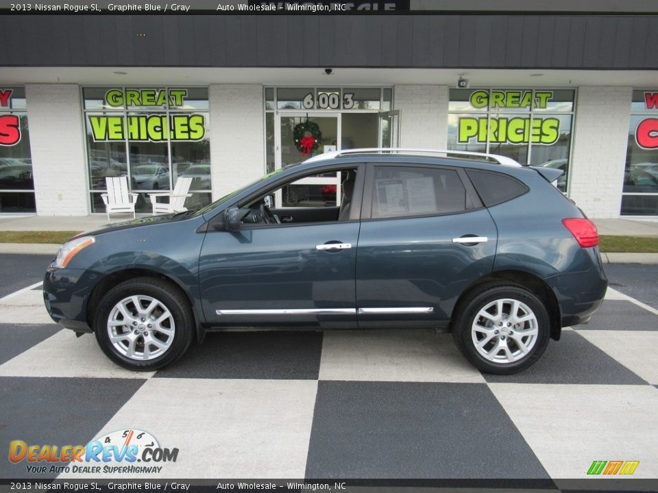 2013 Nissan Rogue SL Graphite Blue / Gray Photo #1