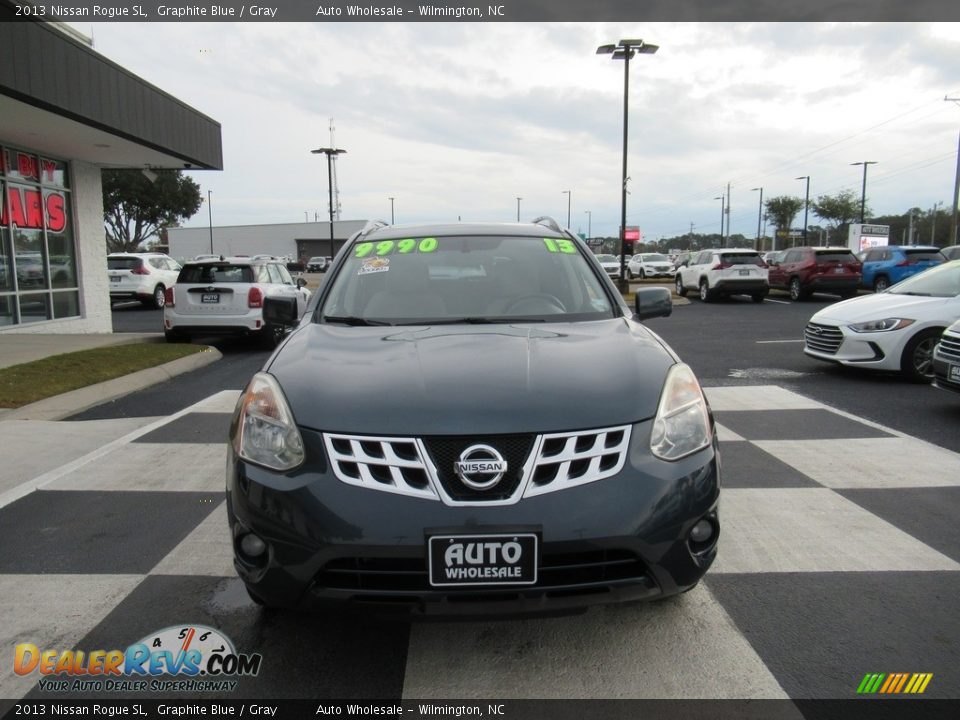 2013 Nissan Rogue SL Graphite Blue / Gray Photo #2