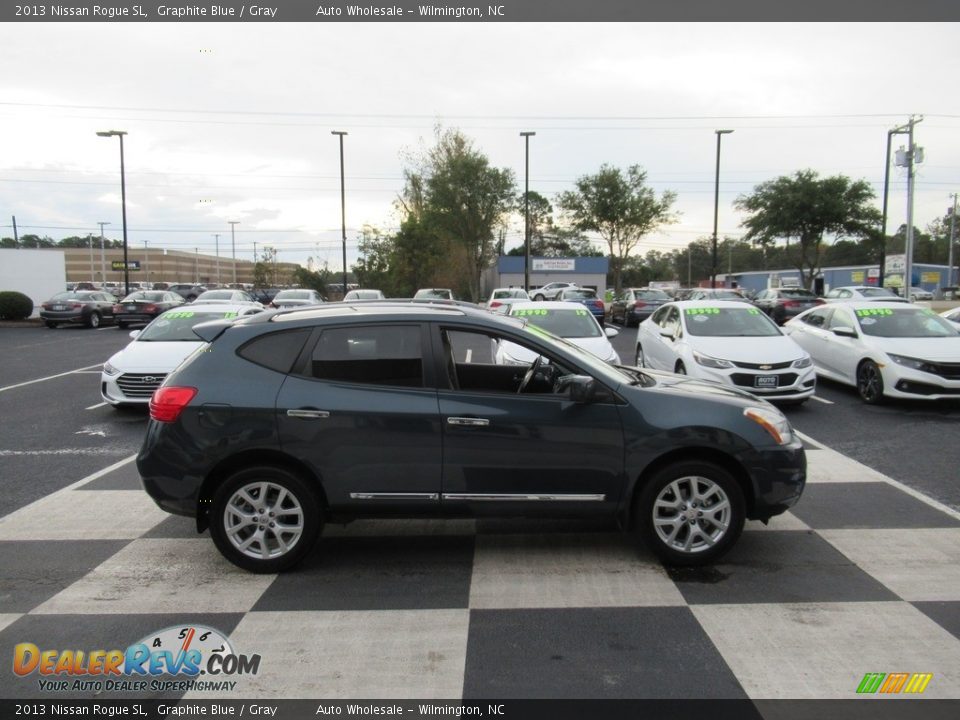 2013 Nissan Rogue SL Graphite Blue / Gray Photo #3