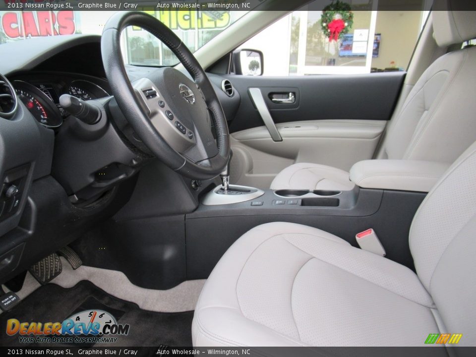 2013 Nissan Rogue SL Graphite Blue / Gray Photo #9