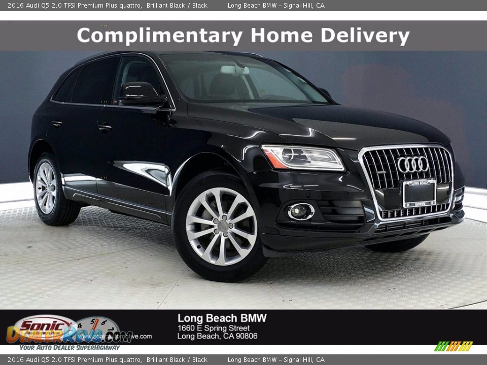 2016 Audi Q5 2.0 TFSI Premium Plus quattro Brilliant Black / Black Photo #1