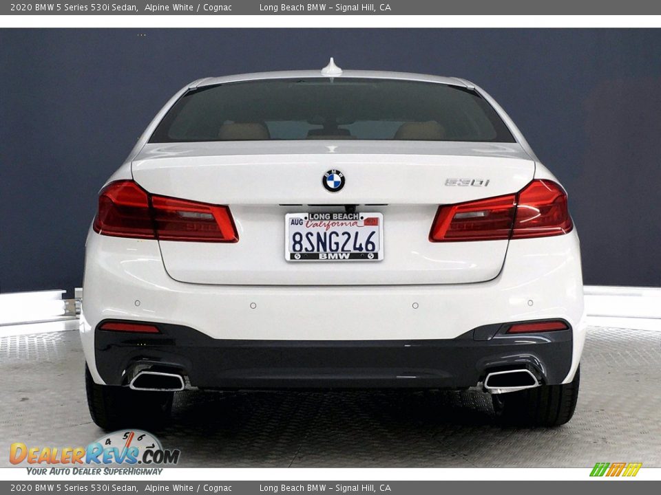 2020 BMW 5 Series 530i Sedan Alpine White / Cognac Photo #3