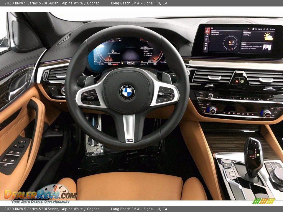 2020 BMW 5 Series 530i Sedan Alpine White / Cognac Photo #4