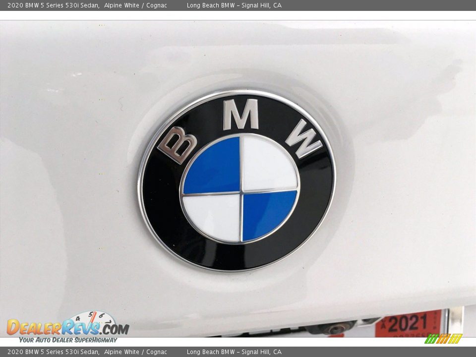 2020 BMW 5 Series 530i Sedan Alpine White / Cognac Photo #34