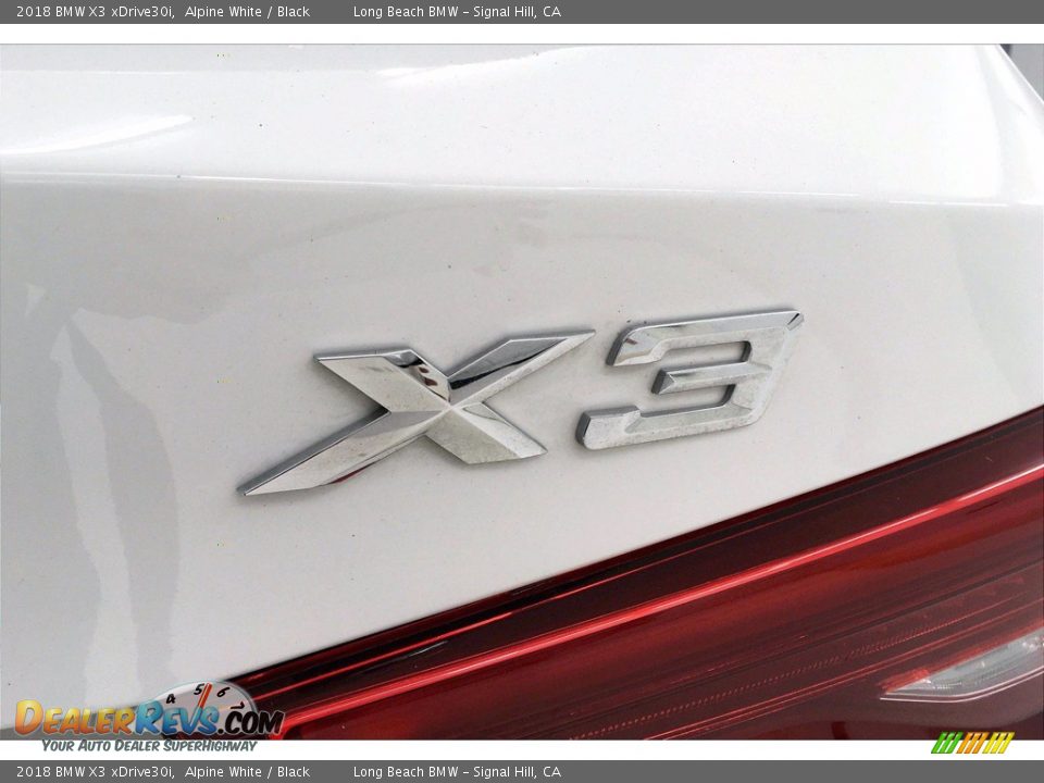 2018 BMW X3 xDrive30i Alpine White / Black Photo #7