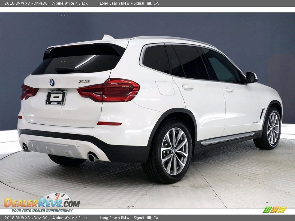 2018 BMW X3 xDrive30i Alpine White / Black Photo #13