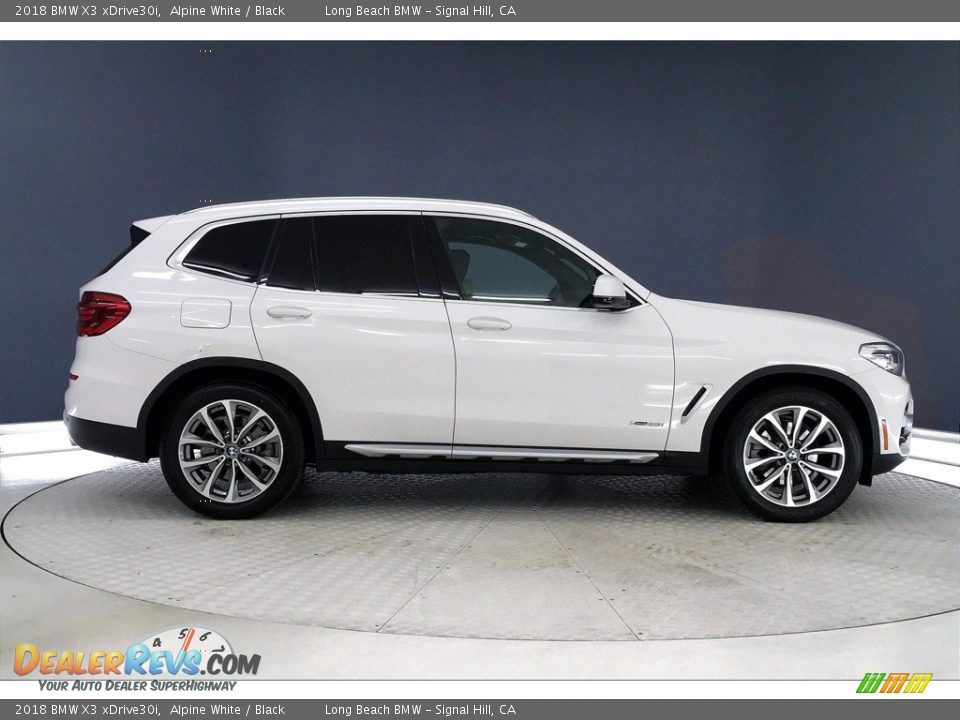 2018 BMW X3 xDrive30i Alpine White / Black Photo #14