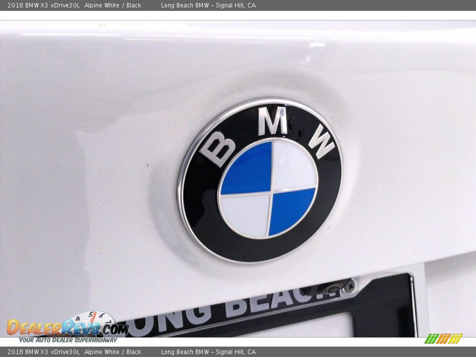 2018 BMW X3 xDrive30i Alpine White / Black Photo #34