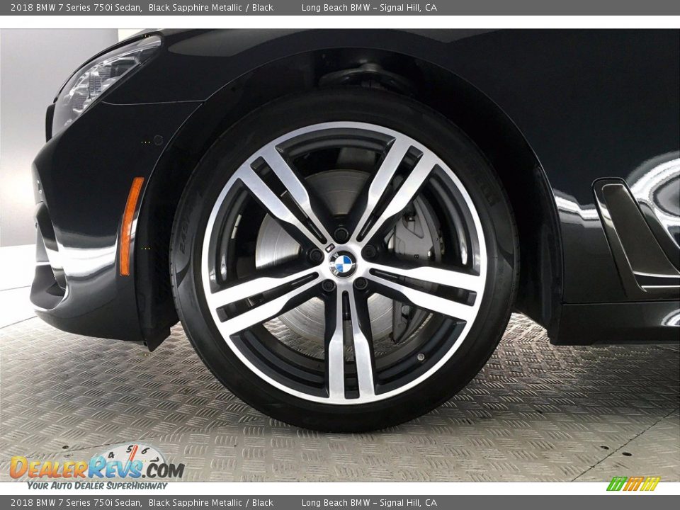 2018 BMW 7 Series 750i Sedan Black Sapphire Metallic / Black Photo #8