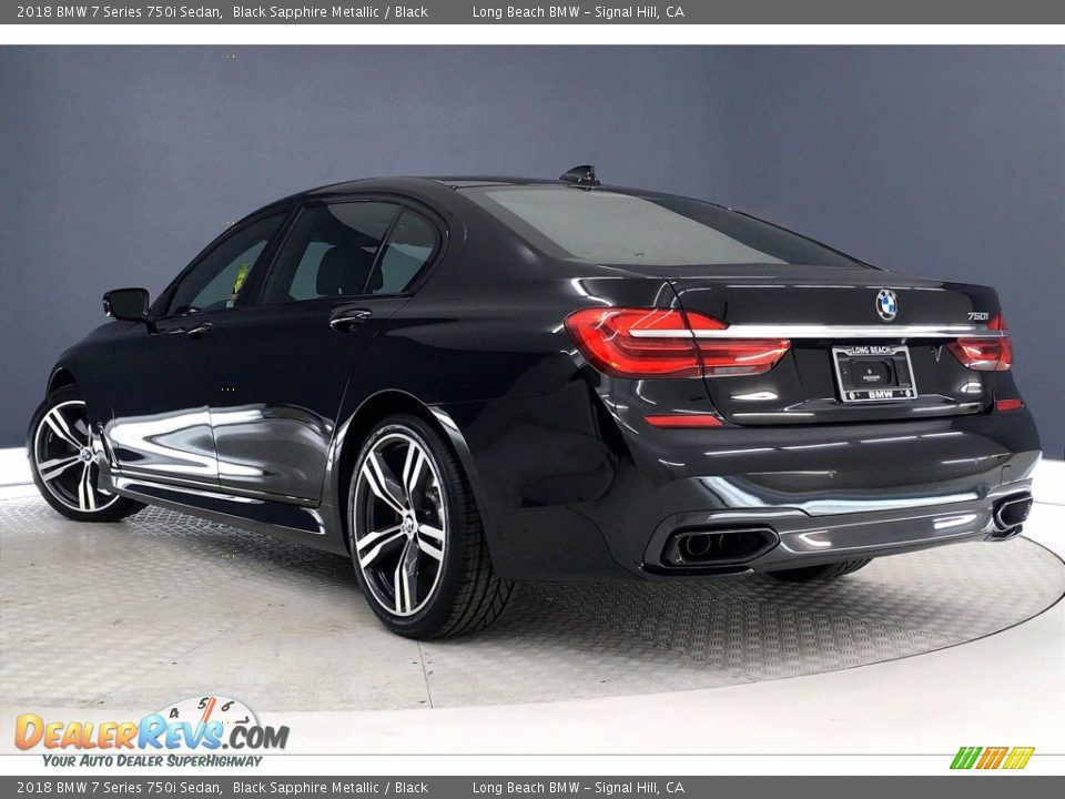 2018 BMW 7 Series 750i Sedan Black Sapphire Metallic / Black Photo #10