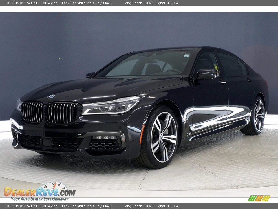 2018 BMW 7 Series 750i Sedan Black Sapphire Metallic / Black Photo #12