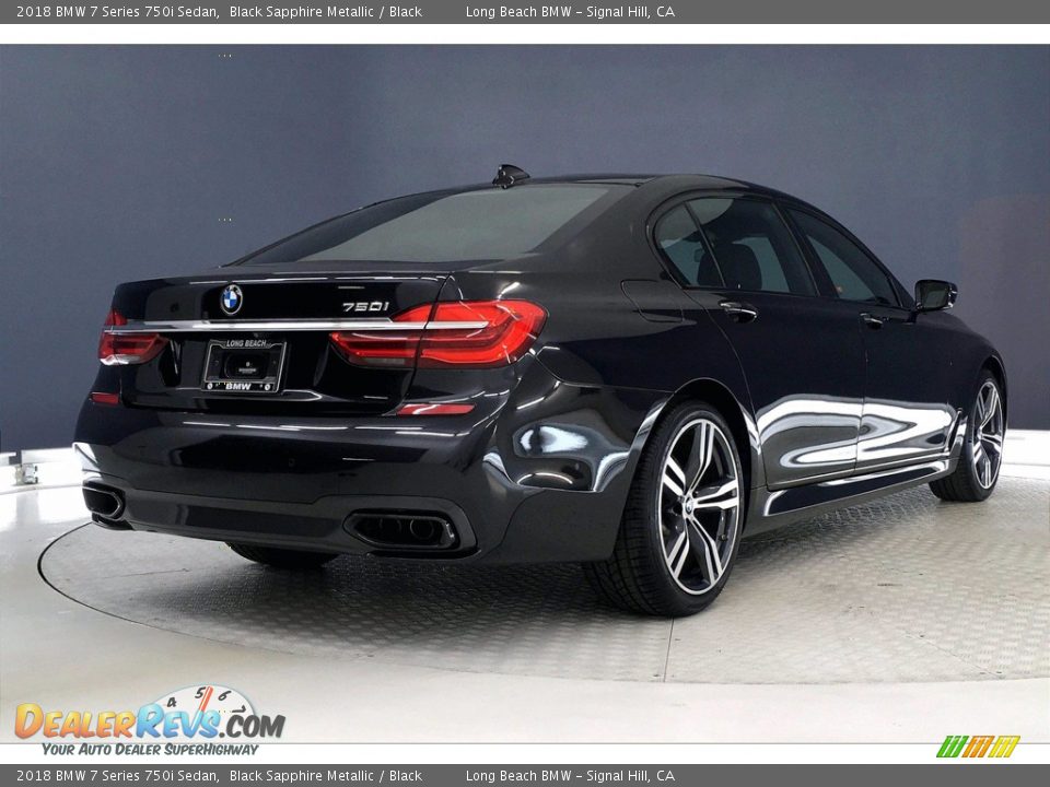 2018 BMW 7 Series 750i Sedan Black Sapphire Metallic / Black Photo #13