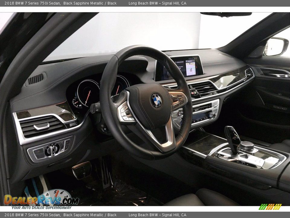 2018 BMW 7 Series 750i Sedan Black Sapphire Metallic / Black Photo #21