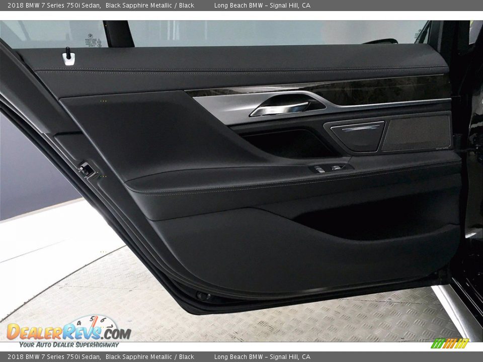 2018 BMW 7 Series 750i Sedan Black Sapphire Metallic / Black Photo #25