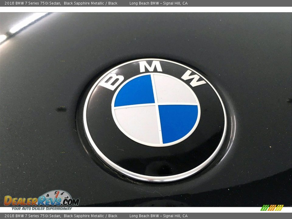 2018 BMW 7 Series 750i Sedan Black Sapphire Metallic / Black Photo #33