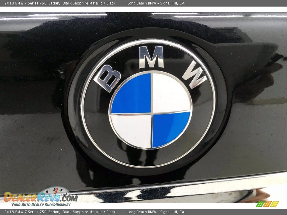 2018 BMW 7 Series 750i Sedan Black Sapphire Metallic / Black Photo #34