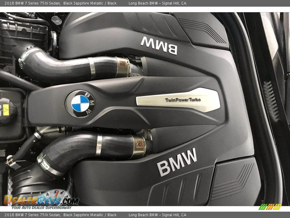 2018 BMW 7 Series 750i Sedan Black Sapphire Metallic / Black Photo #35