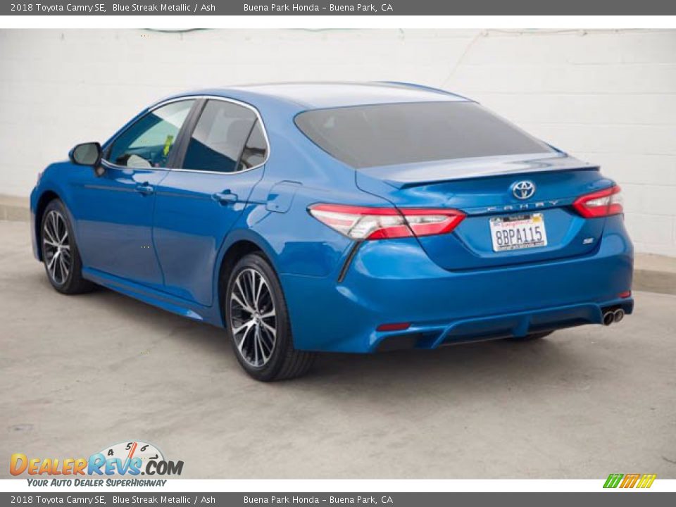 2018 Toyota Camry SE Blue Streak Metallic / Ash Photo #2