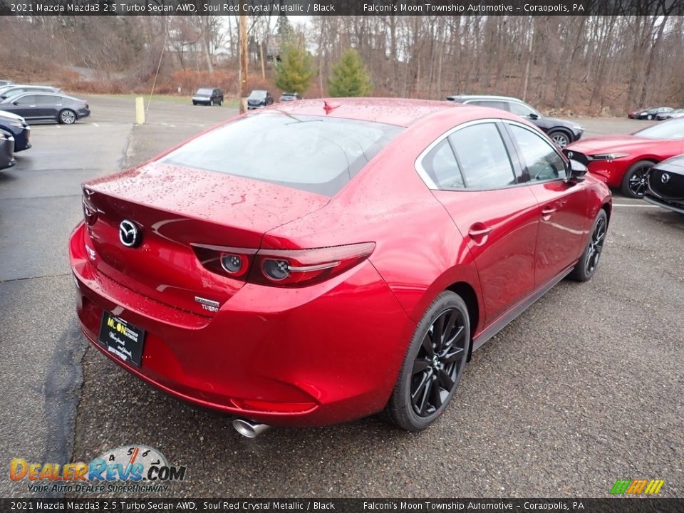 2021 Mazda Mazda3 2.5 Turbo Sedan AWD Soul Red Crystal Metallic / Black Photo #2