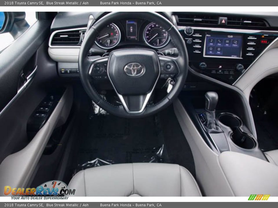 2018 Toyota Camry SE Blue Streak Metallic / Ash Photo #5