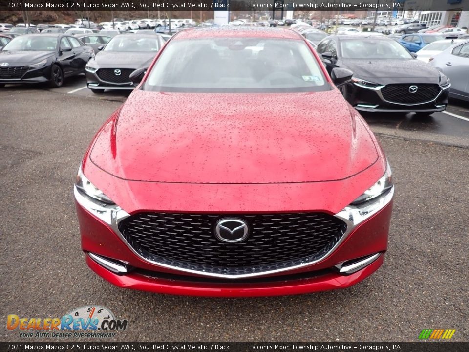 2021 Mazda Mazda3 2.5 Turbo Sedan AWD Soul Red Crystal Metallic / Black Photo #4