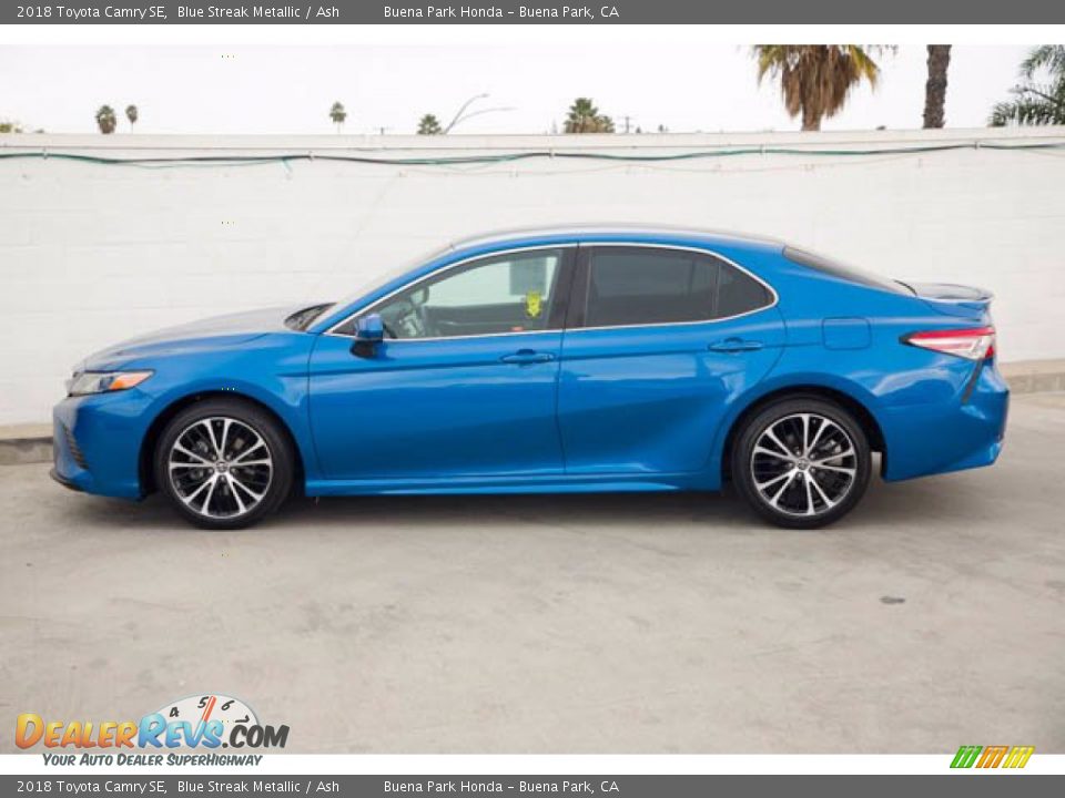 2018 Toyota Camry SE Blue Streak Metallic / Ash Photo #10