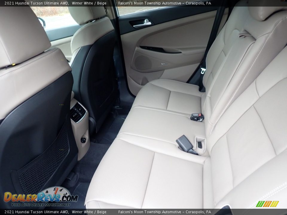 Rear Seat of 2021 Hyundai Tucson Ulitimate AWD Photo #8