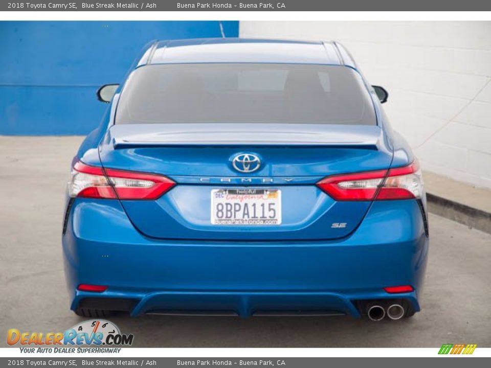 2018 Toyota Camry SE Blue Streak Metallic / Ash Photo #11