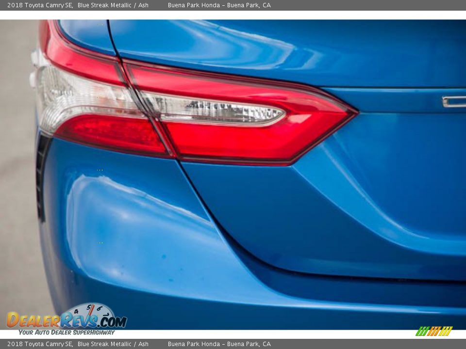 2018 Toyota Camry SE Blue Streak Metallic / Ash Photo #12